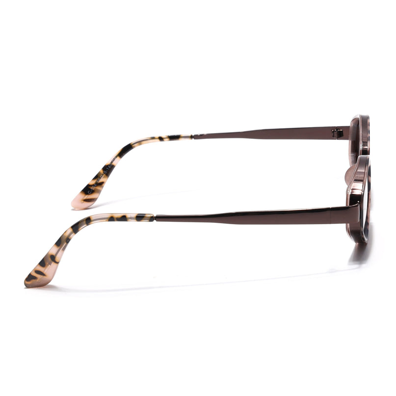 Eyejack Demi Brown Hexagonal Sunglasses for Men & Women (C554CL2230)