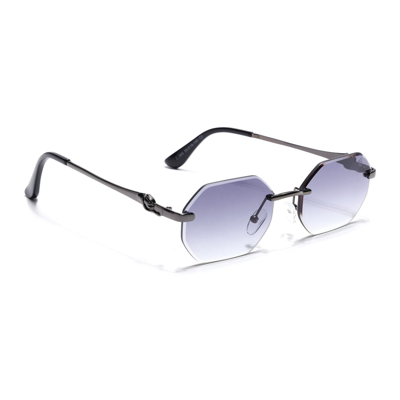Eyejack Grey Rimless Sunglasses for Men & Women (C565CL2223)