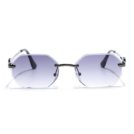 Eyejack Grey Rimless Sunglasses for Men & Women (C565CL2223)