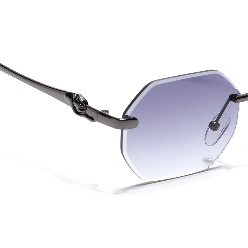 Eyejack Grey Rimless Sunglasses for Men & Women (C565CL2223)
