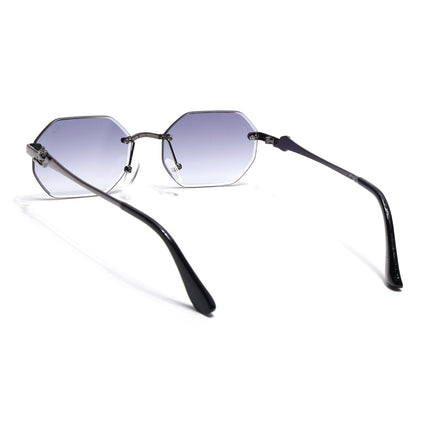 Eyejack Grey Rimless Sunglasses for Men & Women (C565CL2223)