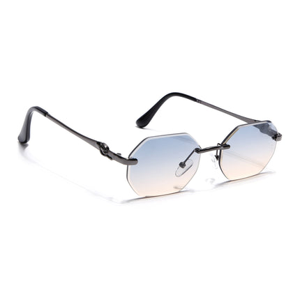 Eyejack Grey Rimless Sunglasses for Men & Women (C565CL2224)
