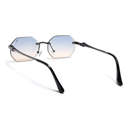 Eyejack Grey Rimless Sunglasses for Men & Women (C565CL2224)