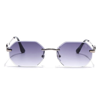 Eyejack Silver Rimless Sunglasses for Men & Women (C565CL2225)