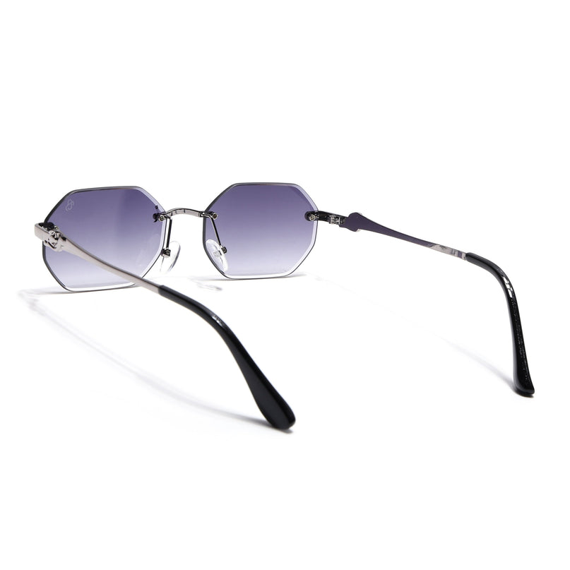 Eyejack Silver Rimless Sunglasses for Men & Women (C565CL2225)