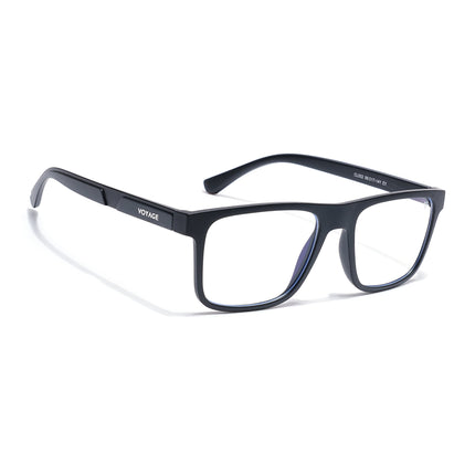Voyage Black Wayfarer Eyeglasses for Men & Women (CL002FMG8586)