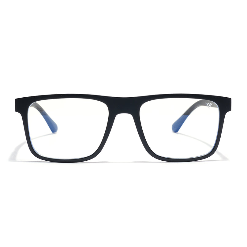 Voyage Black Wayfarer Eyeglasses for Men & Women (CL002FMG8586)