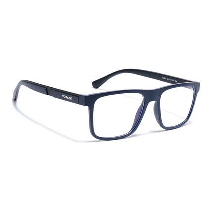Voyage Blue Wayfarer Eyeglasses for Men & Women (CL002FMG8588)