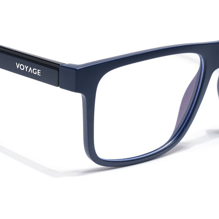 Voyage Blue Wayfarer Eyeglasses for Men & Women (CL002FMG8588)