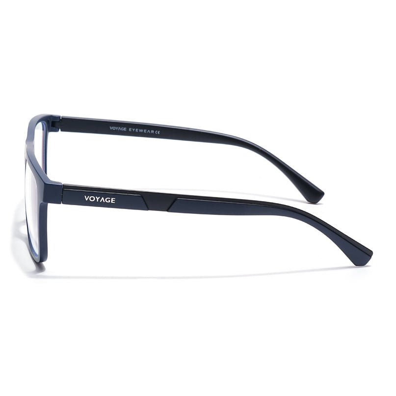 Voyage Blue Wayfarer Eyeglasses for Men & Women (CL002FMG8588)