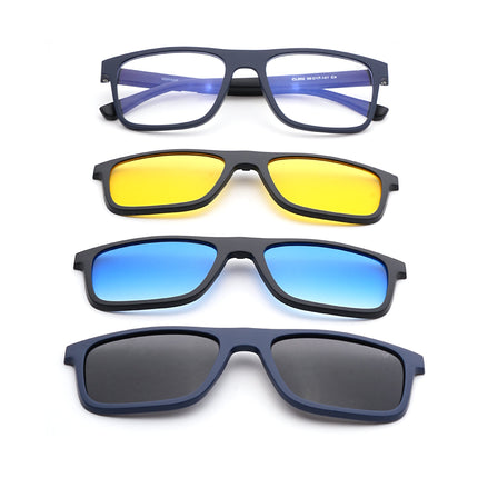 Voyage Blue Wayfarer Eyeglasses for Men & Women (CL002FMG8588)