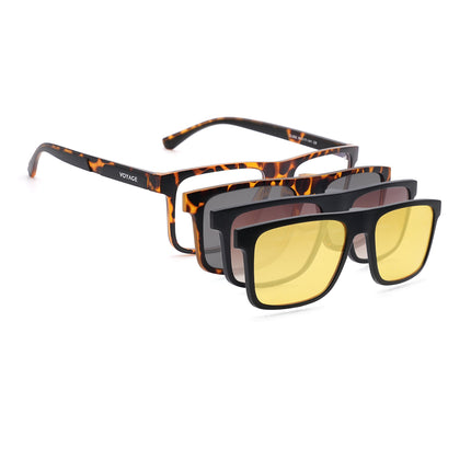 Voyage Demi Brown Wayfarer Eyeglasses for Men & Women (CL002FMG8589)