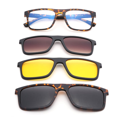 Voyage Demi Brown Wayfarer Eyeglasses for Men & Women (CL002FMG8589)