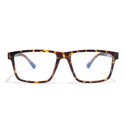 Voyage Demi Brown Rectangle Eyeglasses for Men & Women (CL003FMG8627)