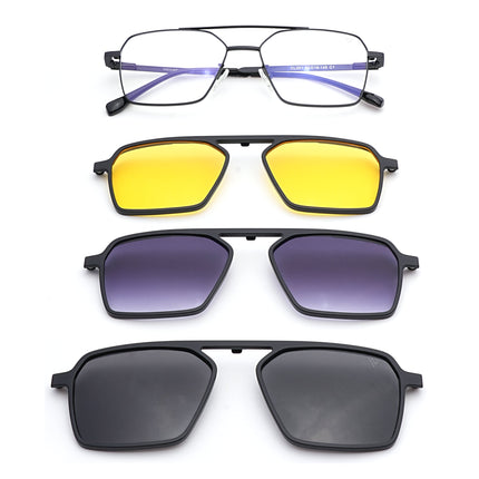 Voyage Black Wayfarer Eyeglasses for Men & Women (CL201FMG8602)