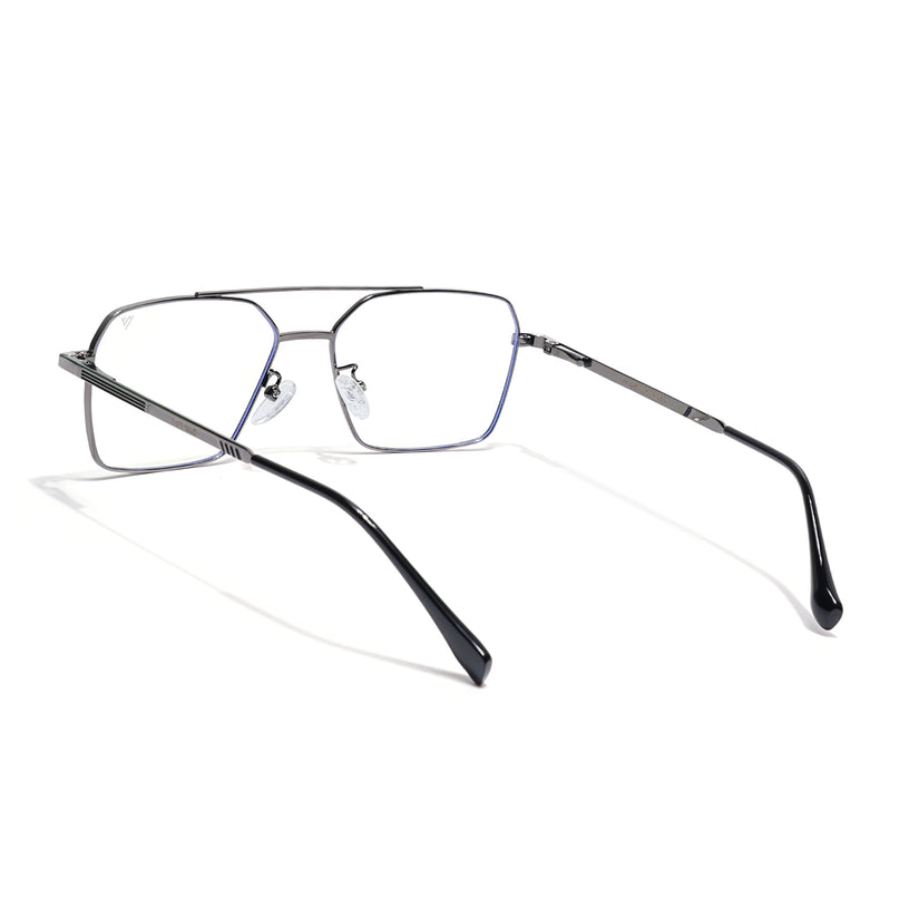Voyage Grey Wayfarer Eyeglasses for Men & Women (CL201FMG8603)