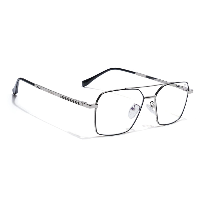 Voyage Silver Wayfarer Eyeglasses for Men & Women (CL201FMG8604)