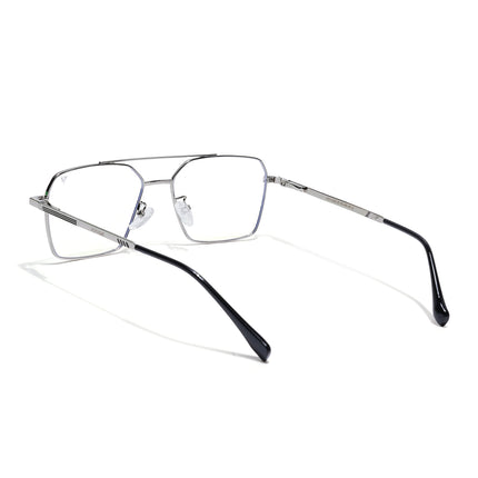 Voyage Silver Wayfarer Eyeglasses for Men & Women (CL201FMG8604)