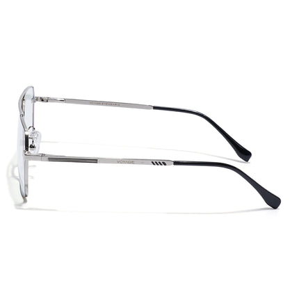 Voyage Silver Wayfarer Eyeglasses for Men & Women (CL201FMG8604)