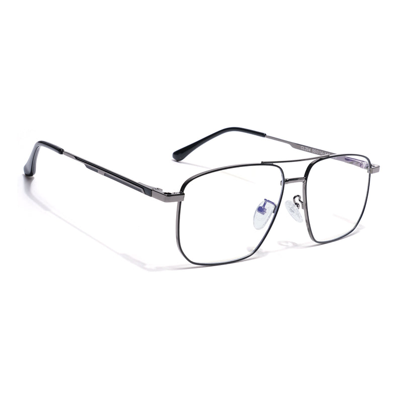 Voyage Grey Wayfarer Eyeglasses for Men & Women (CL204FMG8599)
