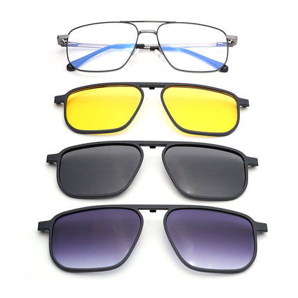 Voyage Grey Wayfarer Eyeglasses for Men & Women (CL204FMG8599)