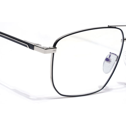 Voyage Silver Wayfarer Eyeglasses for Men & Women (CL204FMG8600)