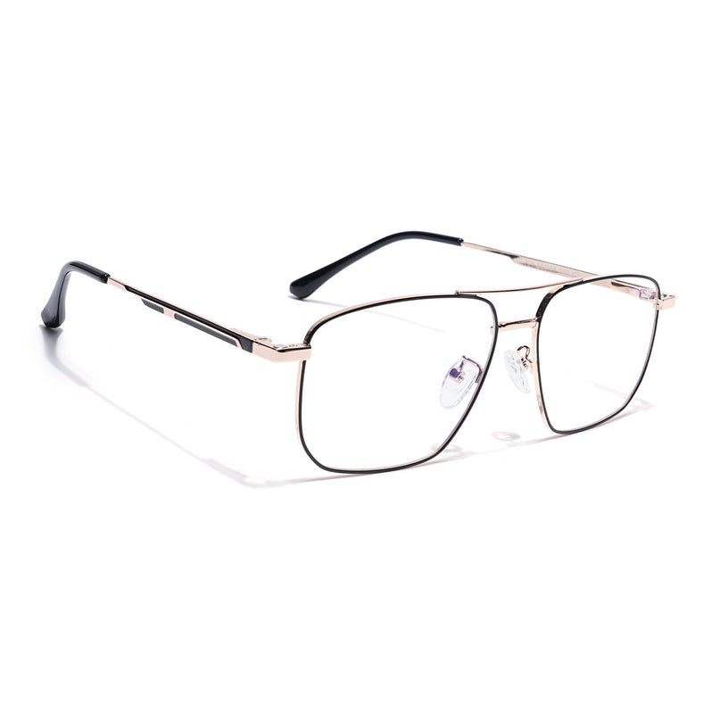 Voyage Golden Wayfarer Eyeglasses for Men & Women (CL204FMG8601)