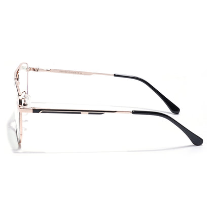 Voyage Golden Wayfarer Eyeglasses for Men & Women (CL204FMG8601)