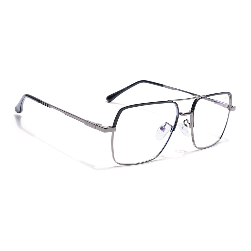 Voyage Grey Wayfarer Eyeglasses for Men & Women (CL209FMG8591)