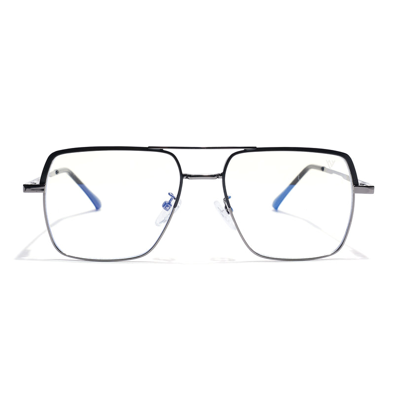 Voyage Grey Wayfarer Eyeglasses for Men & Women (CL209FMG8591)
