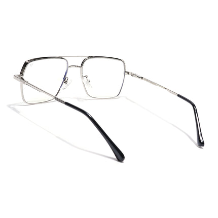 Voyage Silver Wayfarer Eyeglasses for Men & Women (CL209FMG8592)
