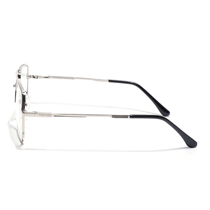 Voyage Silver Wayfarer Eyeglasses for Men & Women (CL209FMG8592)