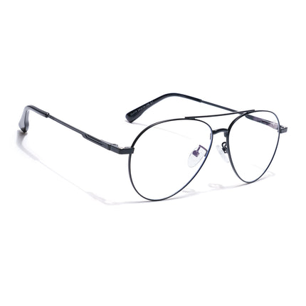 Voyage Black Aviator Eyeglasses for Men & Women (CL210FMG8594)