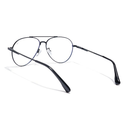 Voyage Black Aviator Eyeglasses for Men & Women (CL210FMG8594)