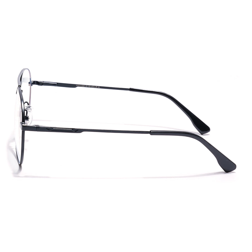 Voyage Black Aviator Eyeglasses for Men & Women (CL210FMG8594)