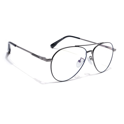 Voyage Grey Aviator Eyeglasses for Men & Women (CL210FMG8595)