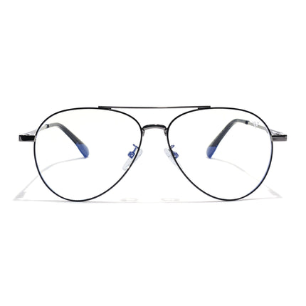 Voyage Grey Aviator Eyeglasses for Men & Women (CL210FMG8595)