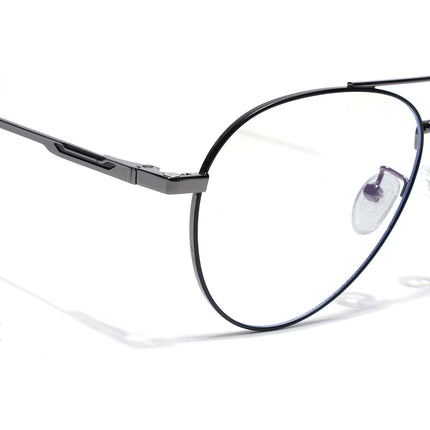 Voyage Grey Aviator Eyeglasses for Men & Women (CL210FMG8595)