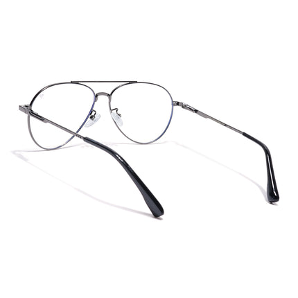 Voyage Grey Aviator Eyeglasses for Men & Women (CL210FMG8595)