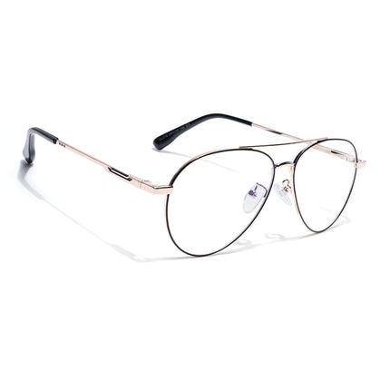 Voyage Golden Aviator Eyeglasses for Men & Women (CL210FMG8597)