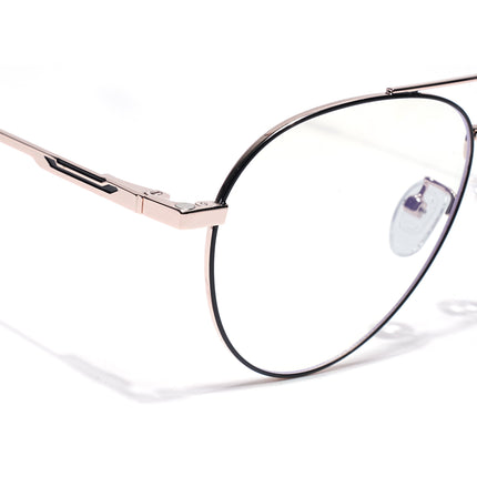 Voyage Golden Aviator Eyeglasses for Men & Women (CL210FMG8597)