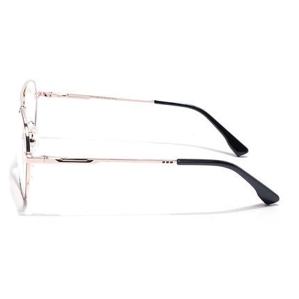 Voyage Golden Aviator Eyeglasses for Men & Women (CL210FMG8597)