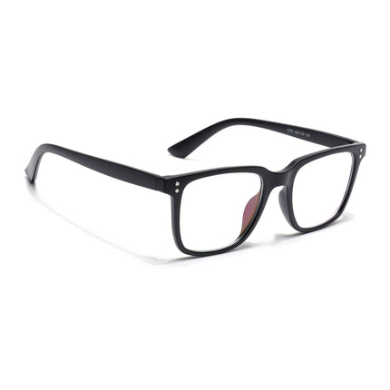 Eyejack Canment Matt Black Square Eyeglasses for Men & Women (CM1005FCL1757-C2)