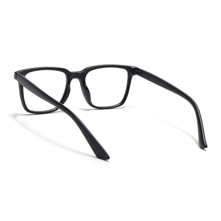 Eyejack Canment Matt Black Square Eyeglasses for Men & Women (CM1005FCL1757-C2)