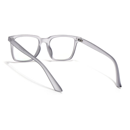Eyejack Canment Grey Square Eyeglasses for Men & Women (CM1005FCL1758-C3)