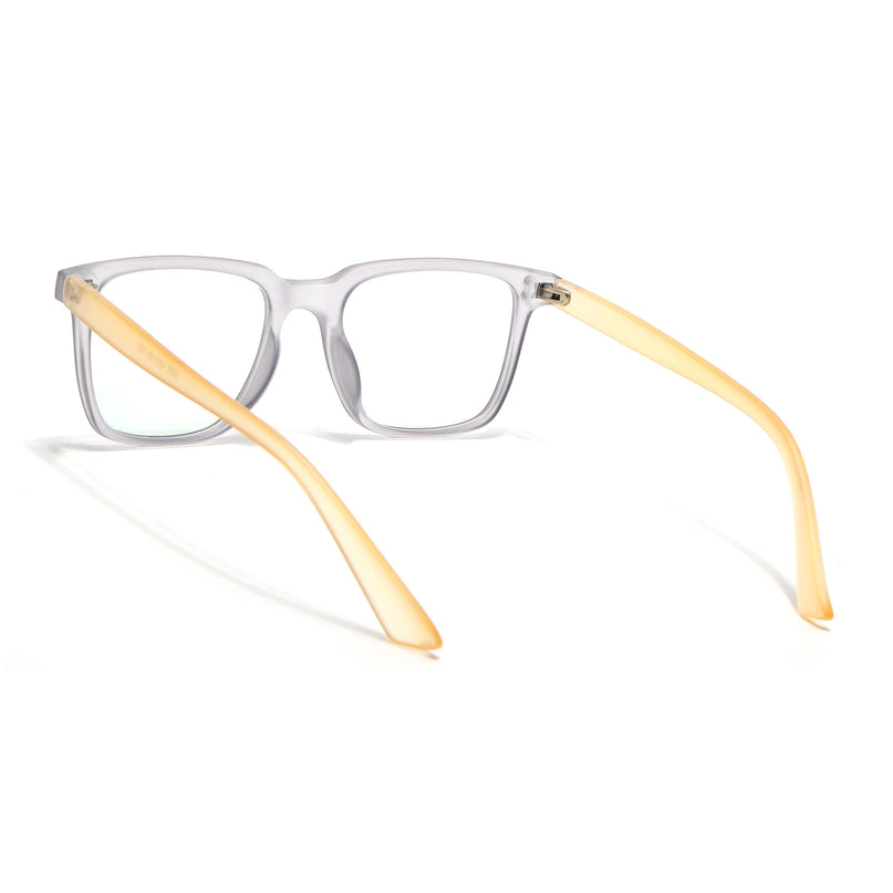 Eyejack Canment Grey Square Eyeglasses for Men & Women (CM1005FCL1759-C4)