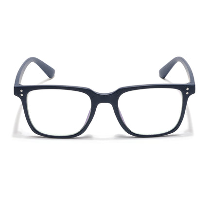 Eyejack Canment Navy Blue Square Eyeglasses for Men & Women (CM1005FCL1760-C5)