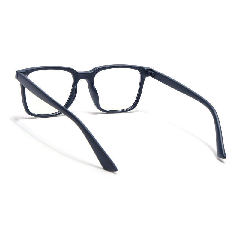 Eyejack Canment Navy Blue Square Eyeglasses for Men & Women (CM1005FCL1760-C5)