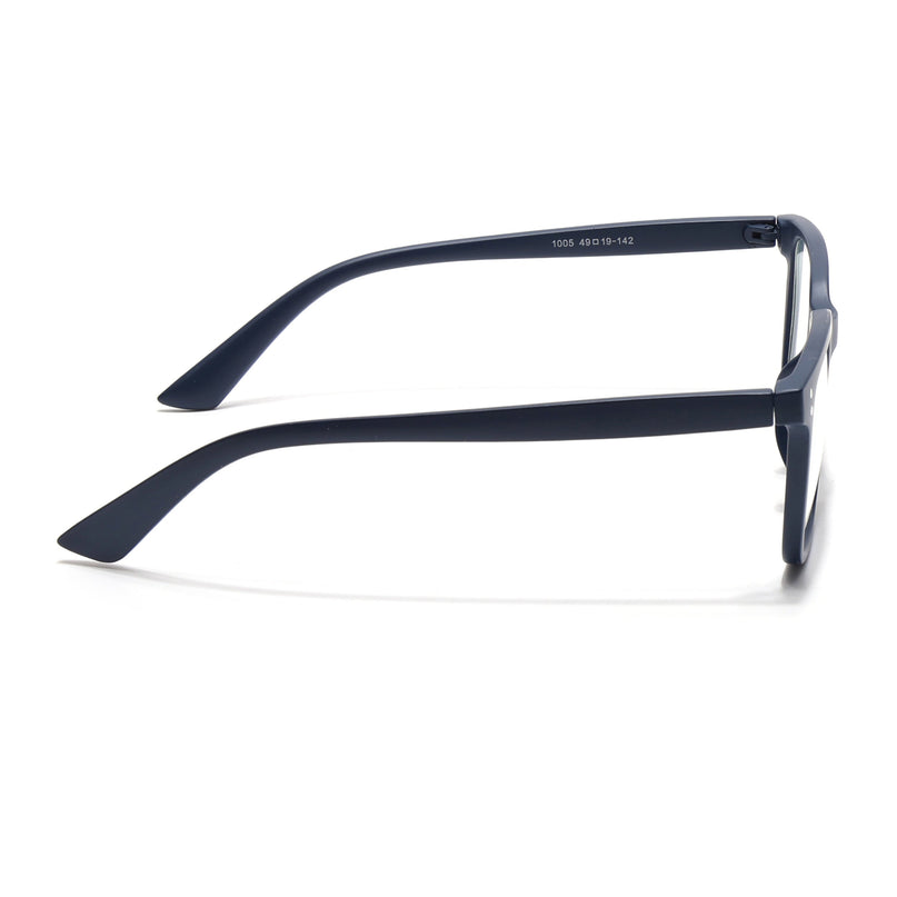 Eyejack Canment Navy Blue Square Eyeglasses for Men & Women (CM1005FCL1760-C5)