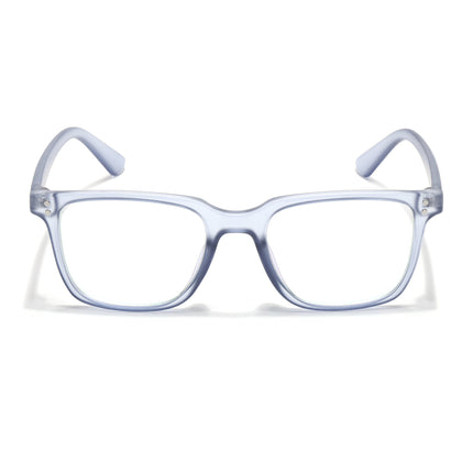 Eyejack Canment Blue Square Eyeglasses for Men & Women (CM1005FCL1762-C7)